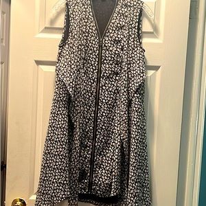 All Saints floral zip up dress